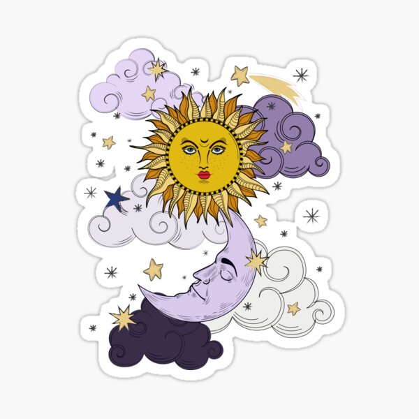 Sun and Moon Stickers