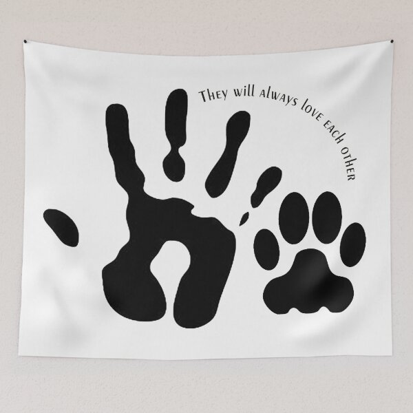 Item preview, dog and man designed and sold by Piece-Of-Art.