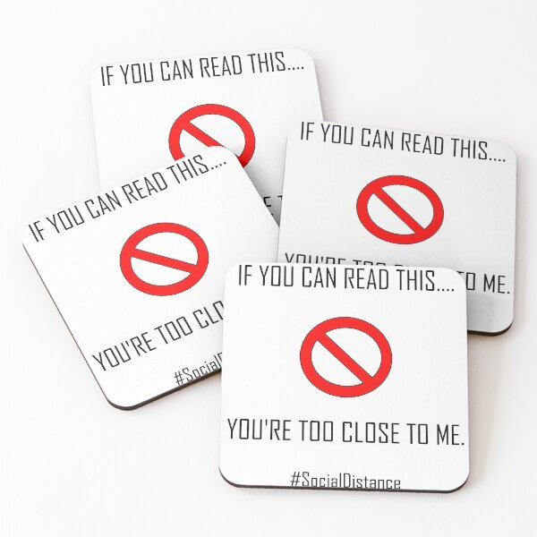 Item preview, Funny Social Distance - "If you can read this...you're too close to me" - Social distancing nudge shirt designed and sold by Deegital18.