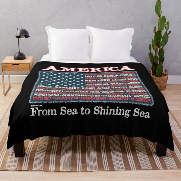 Item preview, US States Names as Part of American Flag Art designed and sold by K. Scott Teeters.
