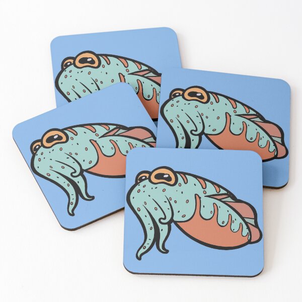 Item preview, Cuttlefish in Mint and Coral designed and sold by RJKpoyp.