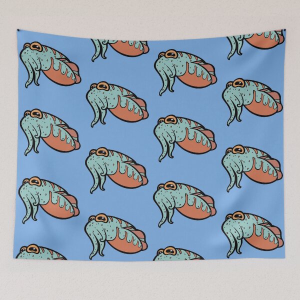 Item preview, Cuttlefish in Mint and Coral designed and sold by RJKpoyp.