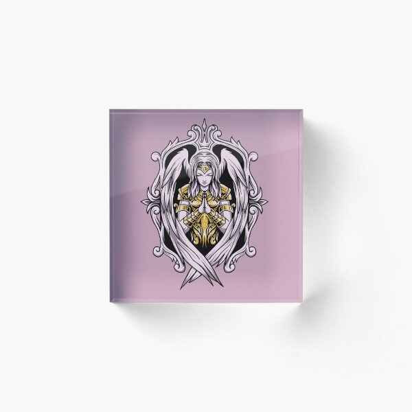 Female angel goddess queen praying Acrylic Block