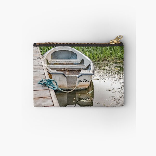 Item preview, Boat tied to wooden staging on the Norfolk Broads designed and sold by yackers1.