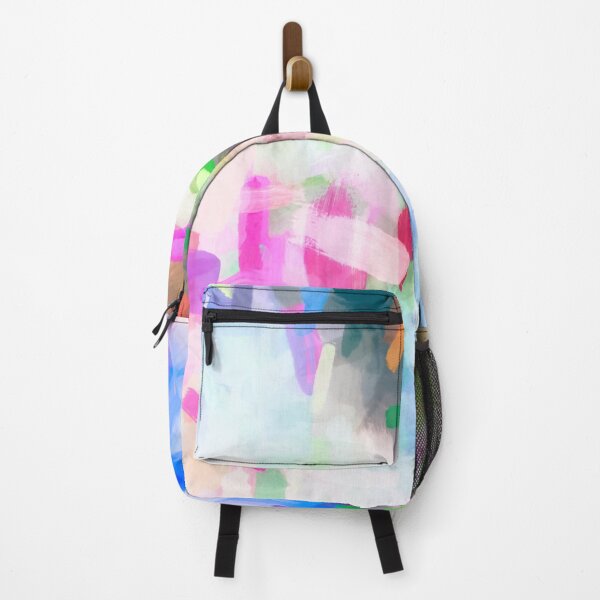 Item preview, splash painting texture abstract background in pink blue green designed and sold by Mrvell.