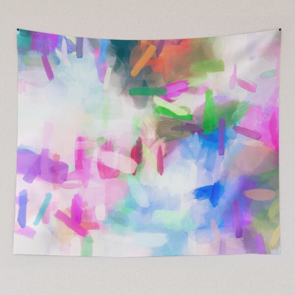 Item preview, splash painting texture abstract background in pink blue green designed and sold by Mrvell.