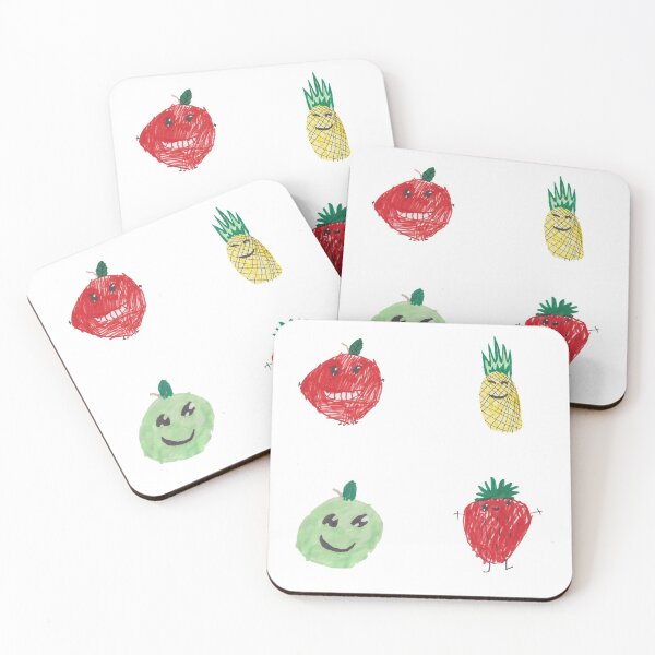 Item preview, Happy Fruit Friends Collection designed and sold by MomoArtFairy.