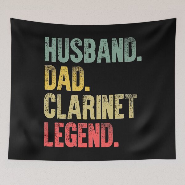 Item preview, Funny Men Vintage T Shirt Husband Dad Baseball Clarinet Legend Retro designed and sold by Bendthetrend.
