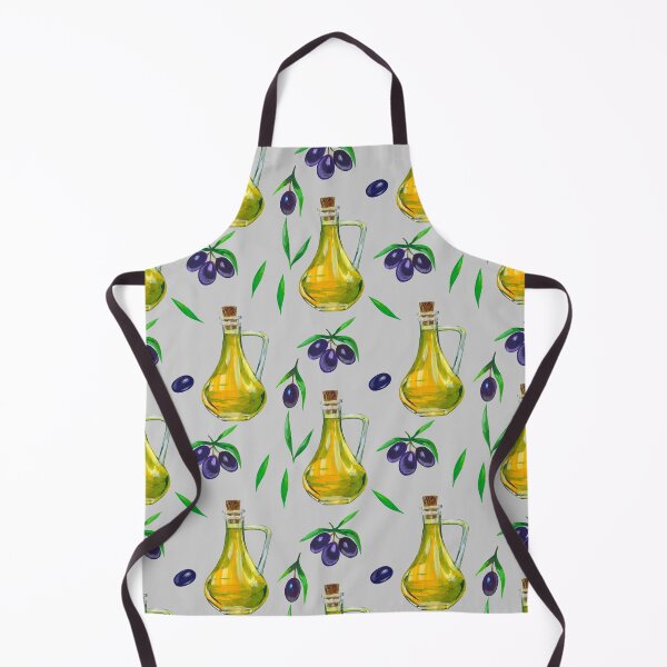 Item preview, Olive oil bottles with olives. Culinary pattern. designed and sold by Colibri77.