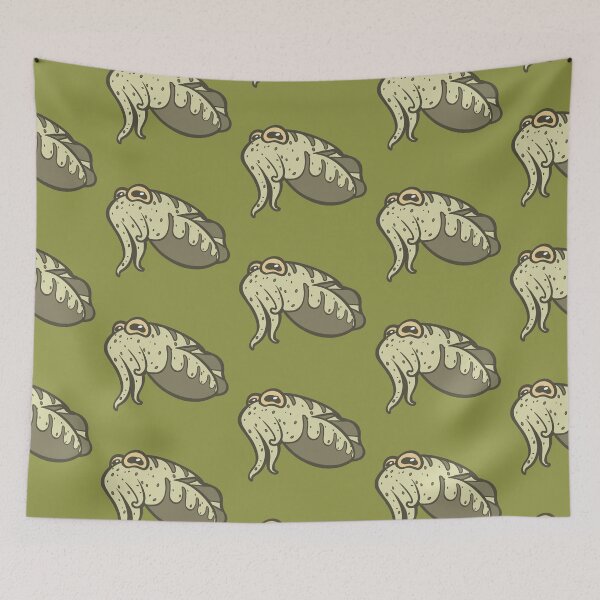 Item preview, Cuttlefish in Cream and Olive designed and sold by RJKpoyp.