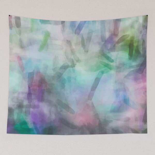 Item preview, splash painting texture abstract background in purple pink green designed and sold by Mrvell.