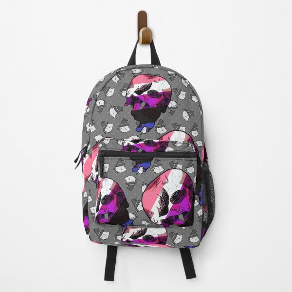 Item preview, Genderfluid melting skull designed and sold by lmnopcreations.