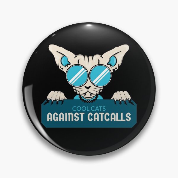 Item preview, Feminist Cool Cats Against Catcalls designed and sold by PrintbyPatty.