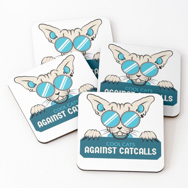 Item preview, Feminist Cool Cats Against Catcalls designed and sold by PrintbyPatty.