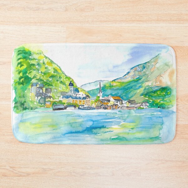 Item preview, Incredible Hallstatt with Lake And Mountains In Salzkammergut Austria designed and sold by artshop77.
