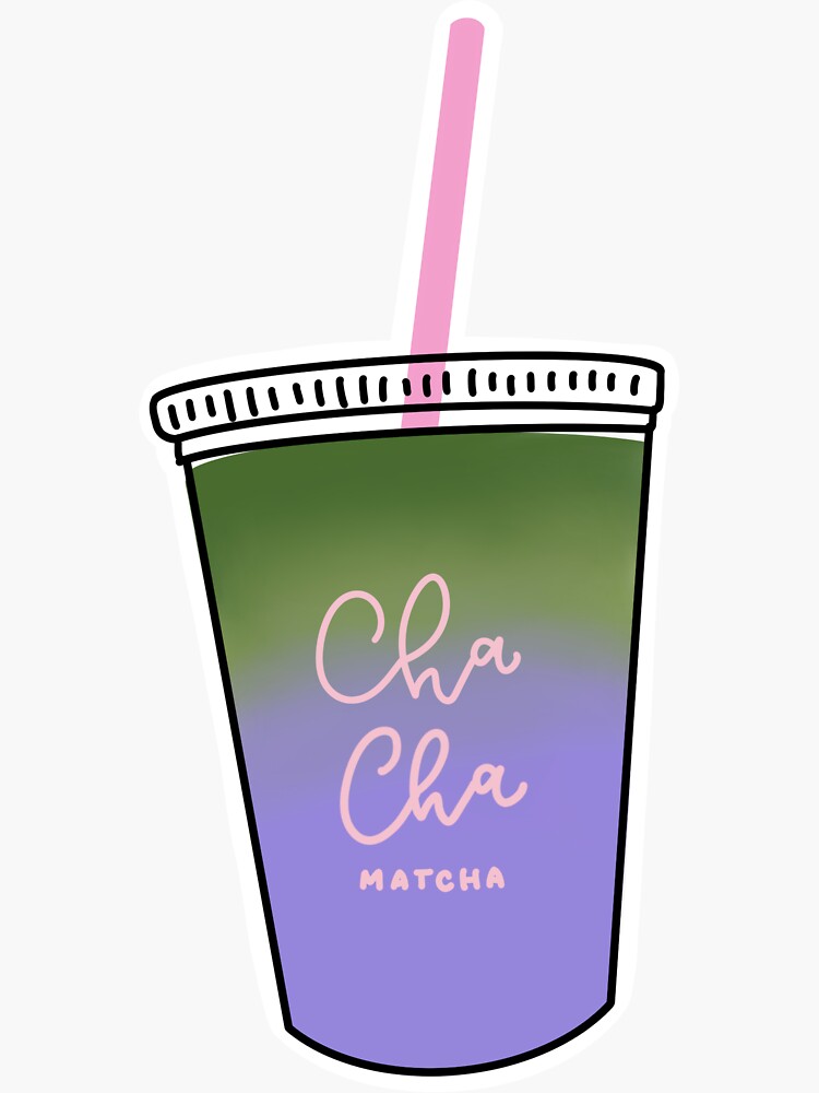 Cha Cha Matcha Purple Drink Sticker