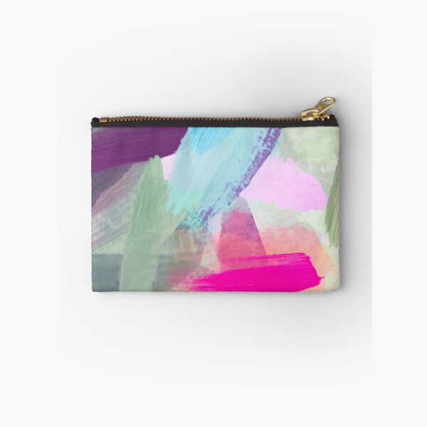 Item preview, splash painting texture abstract background in pink blue green designed and sold by Mrvell.