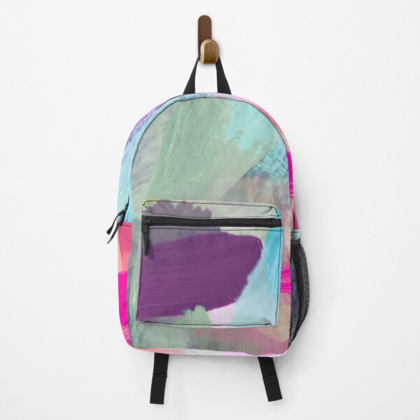 Item preview, splash painting texture abstract background in pink blue green designed and sold by Mrvell.