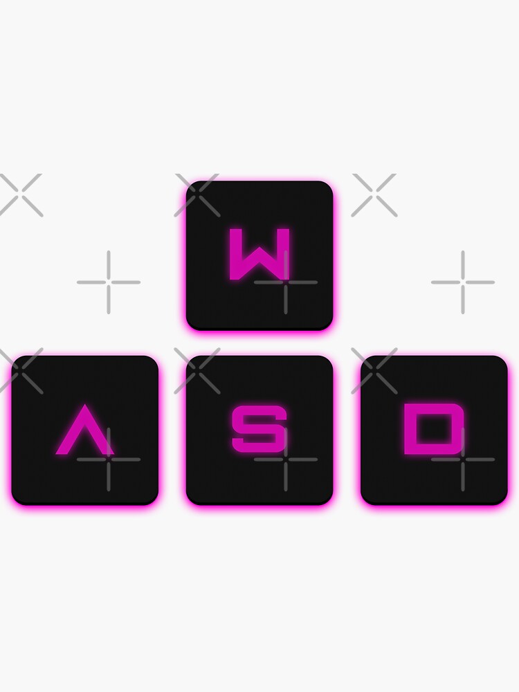 WASD It’s what moves me - PC Gaming Sticker - THE OG Sticker for Sale by  DSlater95