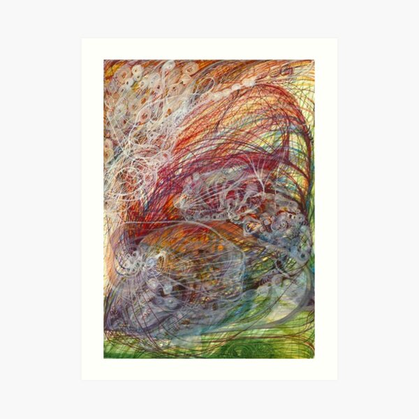'Some Holy Fire': The Eye of God (1862) by Georgiana Houghton Art Print