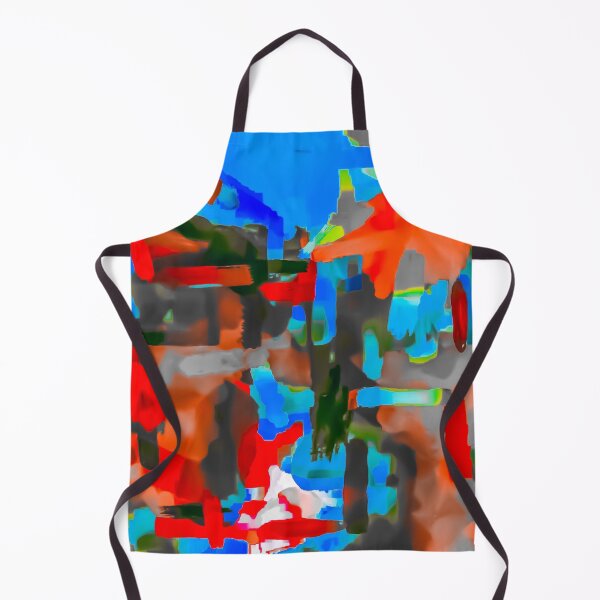Item preview, splash painting texture abstract background in blue red orange designed and sold by Mrvell.