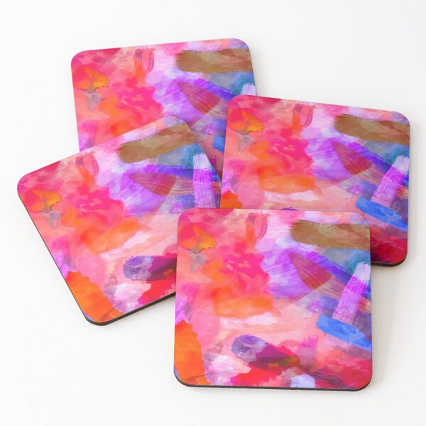 Item preview, splash painting texture abstract background in purple pink red blue designed and sold by Mrvell.