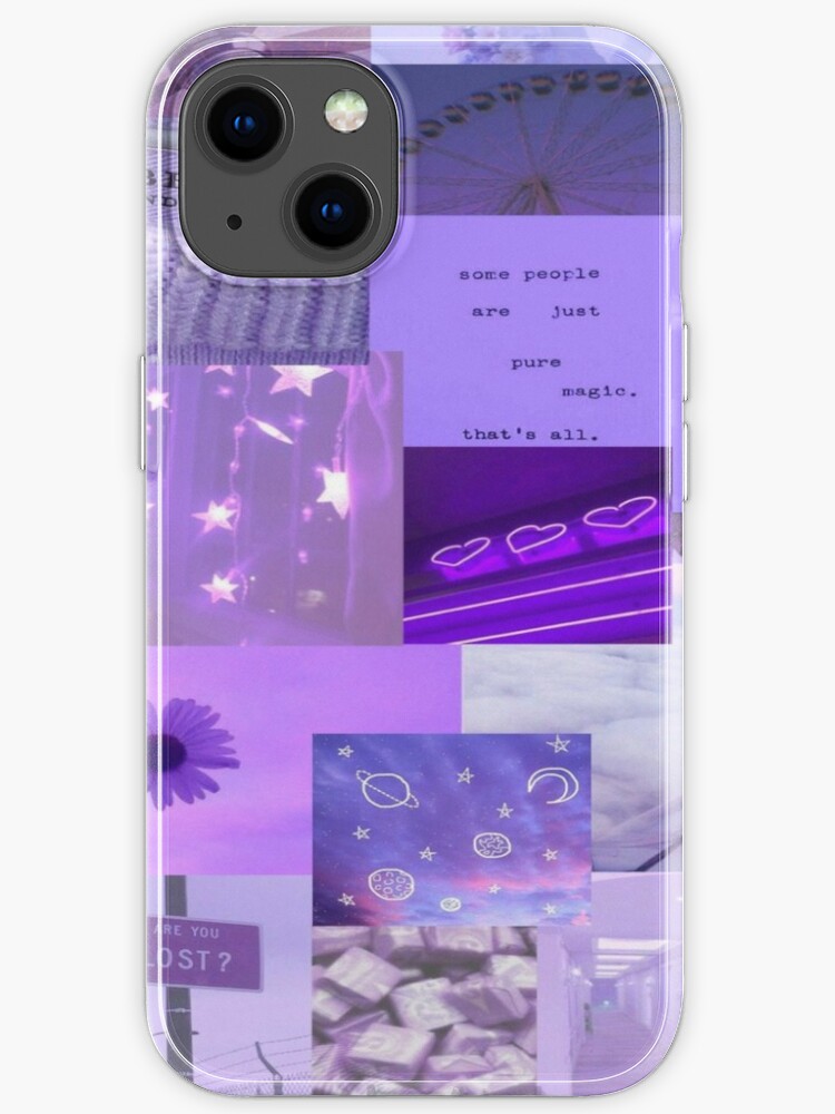 Purple Aesthetic Collage Phone Case Iphone Case For Sale By Clearhello Redbubble