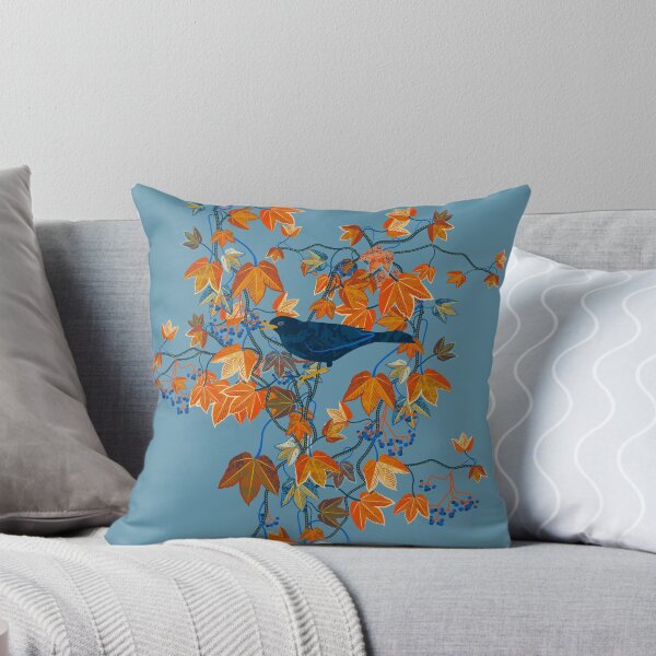 Item preview, Autumn Vine with blackbird designed and sold by appleyards.