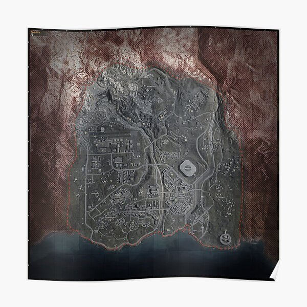 Cod warzone map Poster