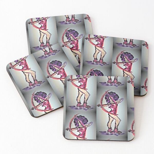 Item preview, Archer girl, sporty tiles designed and sold by craftsbydaphy.