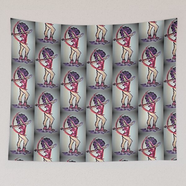 Item preview, Archer girl, sporty tiles designed and sold by craftsbydaphy.