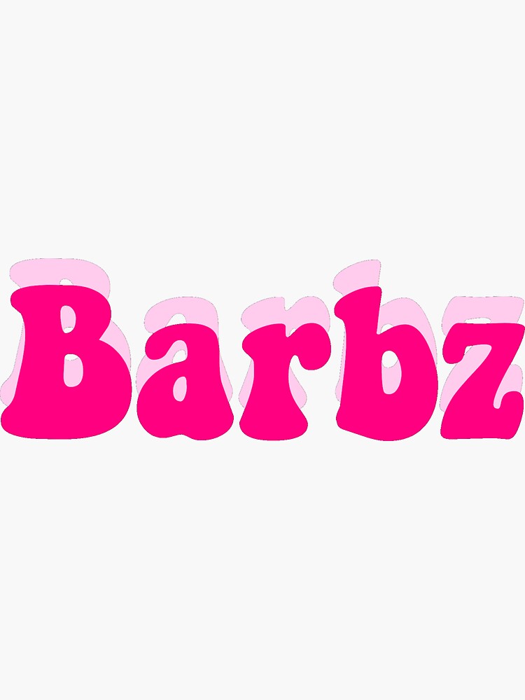 ""barbz Sticker" Sticker For Sale By Dejahsupports | Redbubble