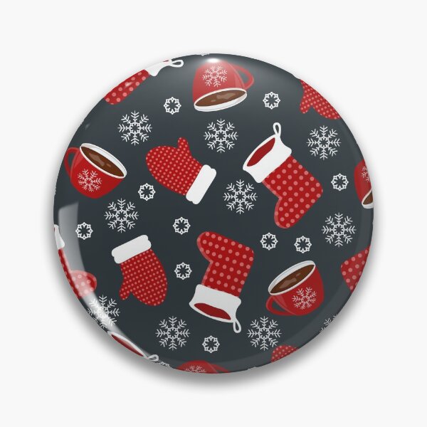 Item preview, Winter pattern with knitted socks, mittens, coffee cups and snowflakes.  designed and sold by GulArt.