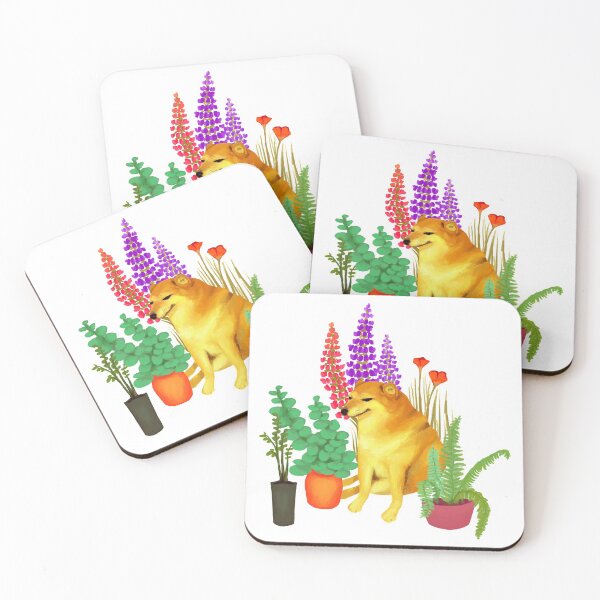 Item preview, Cheems dog in the plants designed and sold by vieno.