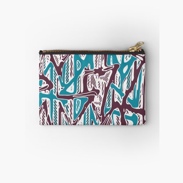 Item preview, geometric triangle shape abstract background in blue and brown designed and sold by Mrvell.