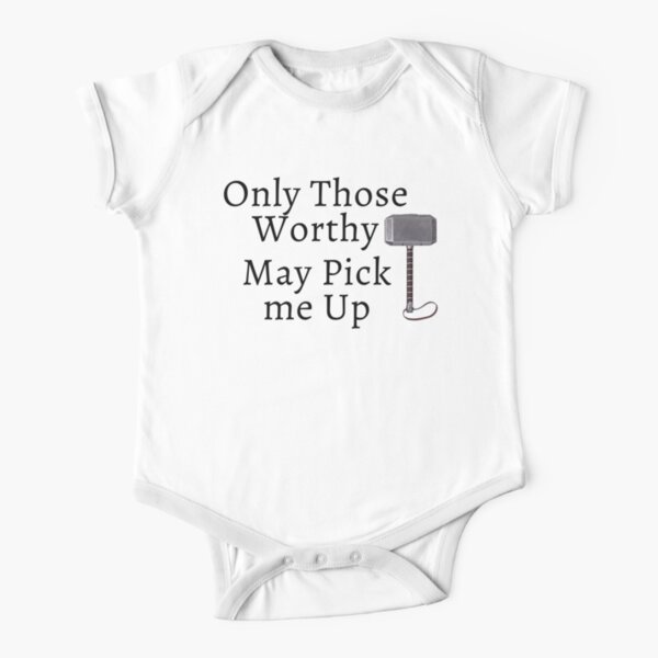 Nur die Würdigen dürfen mich abholen Baby Body Kurzarm