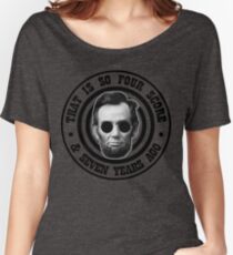 Hipster Abe Women's Relaxed Fit T-Shirt