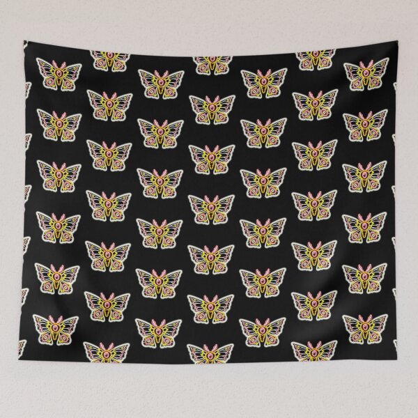 Item preview, Neon Lights Moth Red and Yellow designed and sold by ursaink.