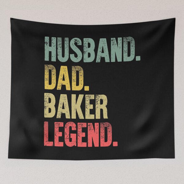 Item preview, Funny Men Vintage T Shirt Husband Dad Baker Legend Retro designed and sold by Bendthetrend.