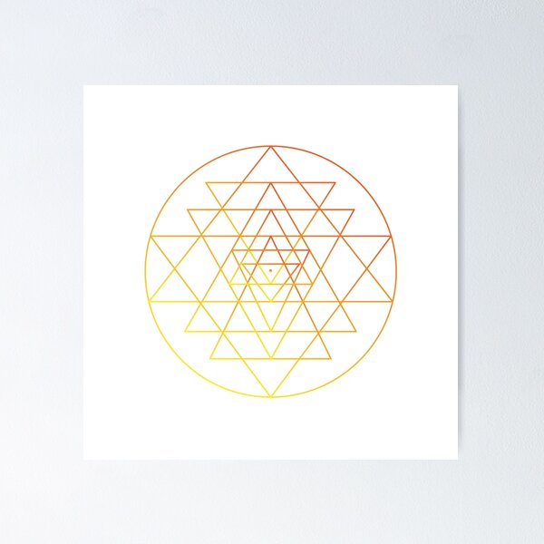Item preview, Sunset Sri Yantra designed and sold by ifyoufeellike.