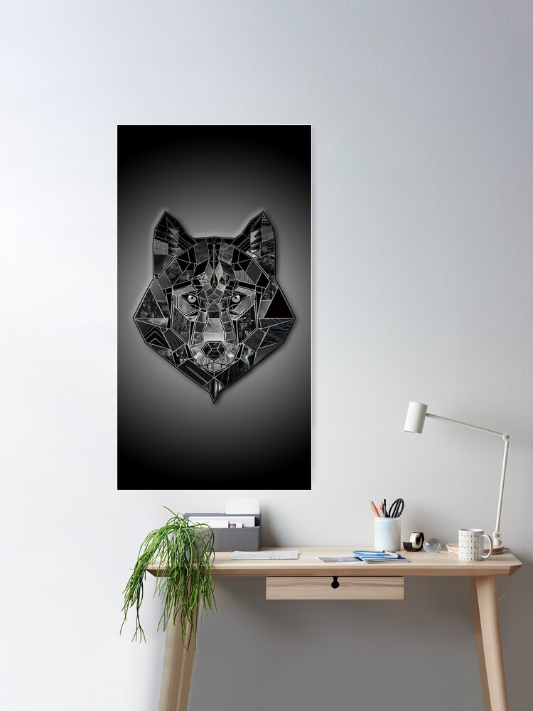 Wolf Geometric Wall Art