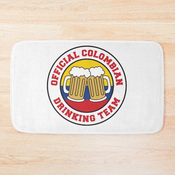 Item preview, Official Colombian Drinking Team Featuring Flag Of Colombia And Beers designed and sold by jaycartoonist.