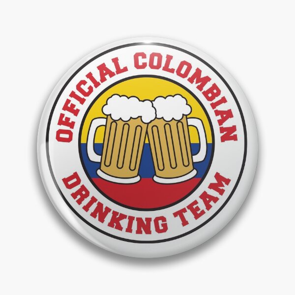 Item preview, Official Colombian Drinking Team Featuring Flag Of Colombia And Beers designed and sold by jaycartoonist.