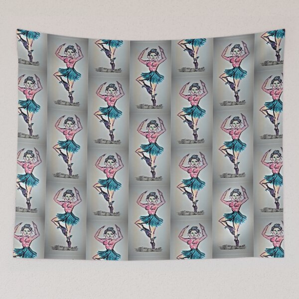Item preview, Balerina girl, sporty tiles designed and sold by craftsbydaphy.