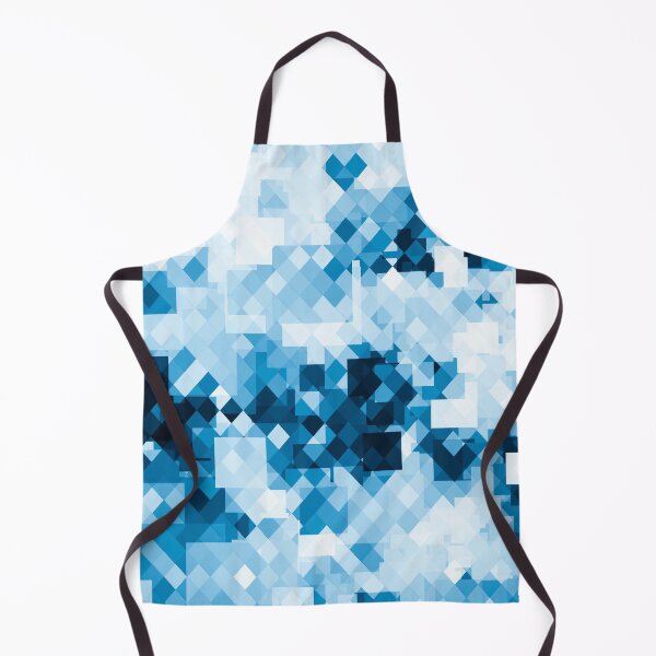 Artikelvorschau, abstrakter Hintergrund des geometrischen quadratischen Pixelmusters in Blau entworfen und verkauft von Mrvell.