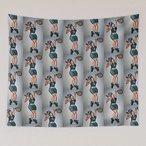 Item preview, Basketball girl, sporty tiles designed and sold by craftsbydaphy.