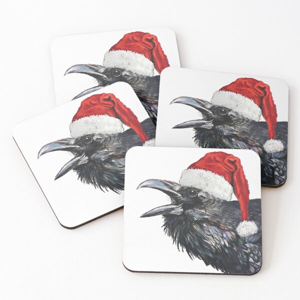 Item preview, Holiday Santa Crow designed and sold by jenesaiscluck.
