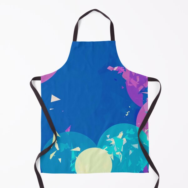 Item preview, geometric circle shape abstract background in blue and pink designed and sold by Mrvell.