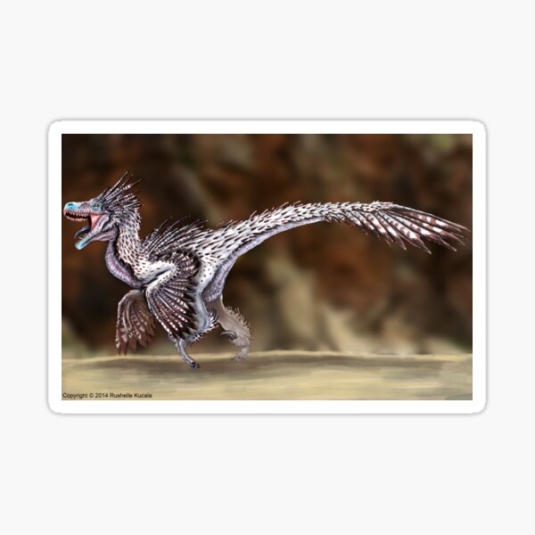 Velociraptor Reconstruction Sticker