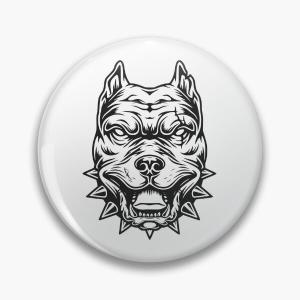 Item preview, Pitbull Dog head designed and sold by asmmdesign.